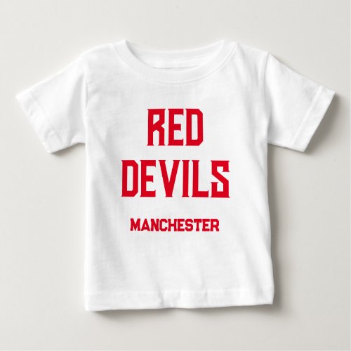 Super cool fan design for all ManU fans Baby T_Shirt