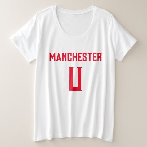 Super cool fan design for all ManU fans Plus Size T_Shirt