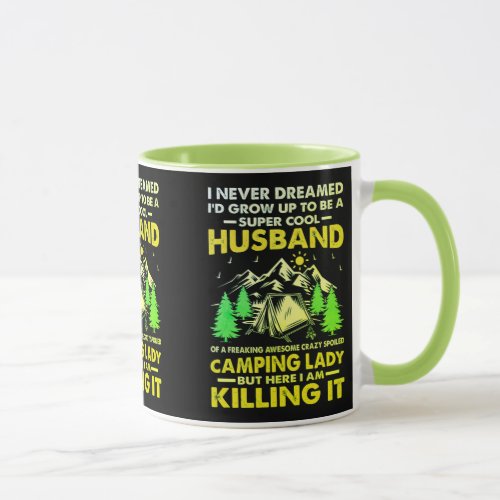 Super Cool Husband of Camping Lady Funny Camper   Mug