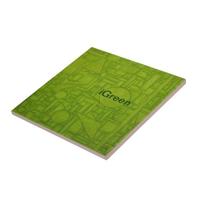 Super cool igreen Tile! Ceramic Tile (Side)