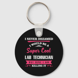 Super Cool Lab Technician Keychain