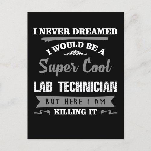 Super Cool Lab Technician Postcard