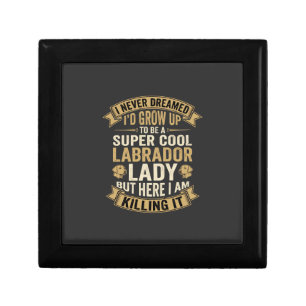 Super Cool Labrador Lady Dog Lover Gift Box