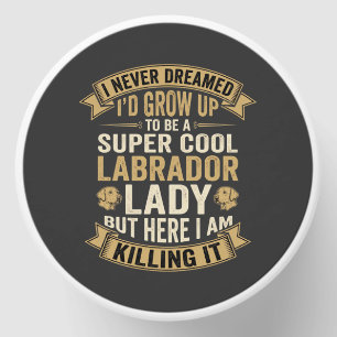 Super Cool Labrador Lady Dog Lover Mini Candle Favors