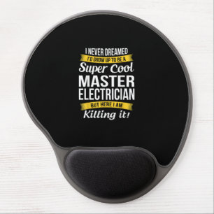 Super Cool Master Electrician  Funny Gift Gel Mouse Pad