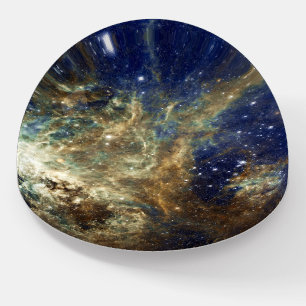 Super Cool Milky Way Galaxy Nebula Blue Sky Paperweight