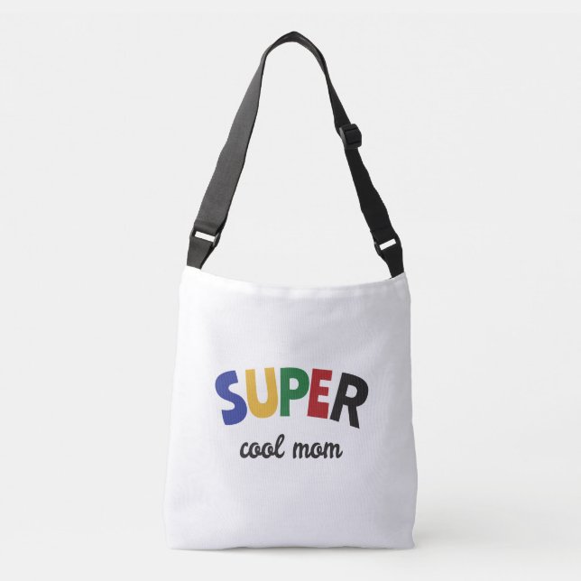 Super cool mom crossbody bag (Front)