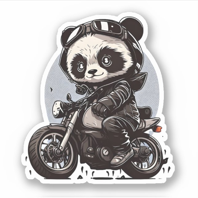  Super cool panda Sticker (Front)