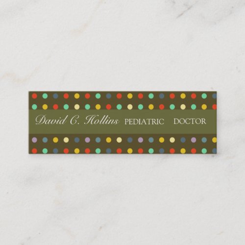 Super Cool Pediatric Doctor Business Card Template