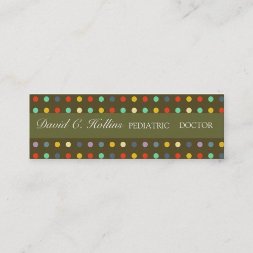 Customizable Super Cool Pediatric Doctor Business Card Template