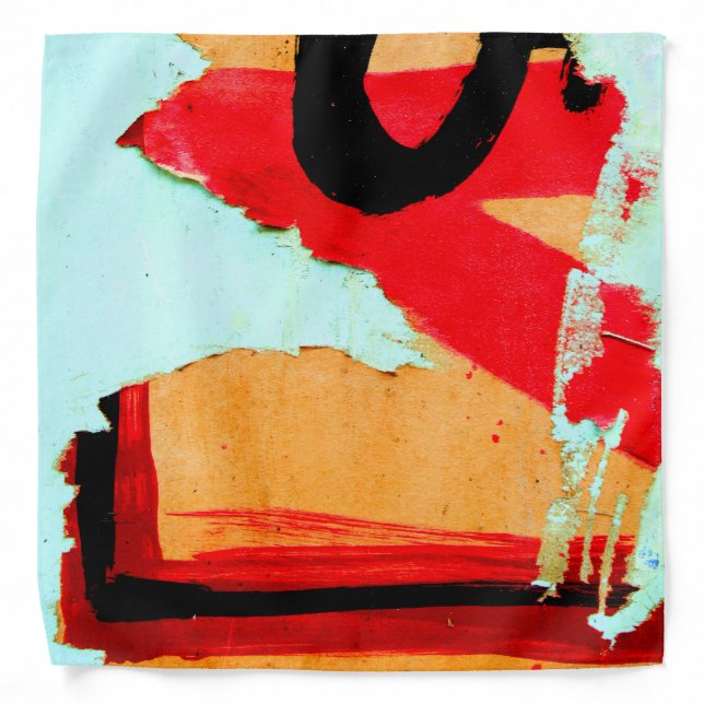 Super Cool Peeling Wall Paper Bandana (Front)