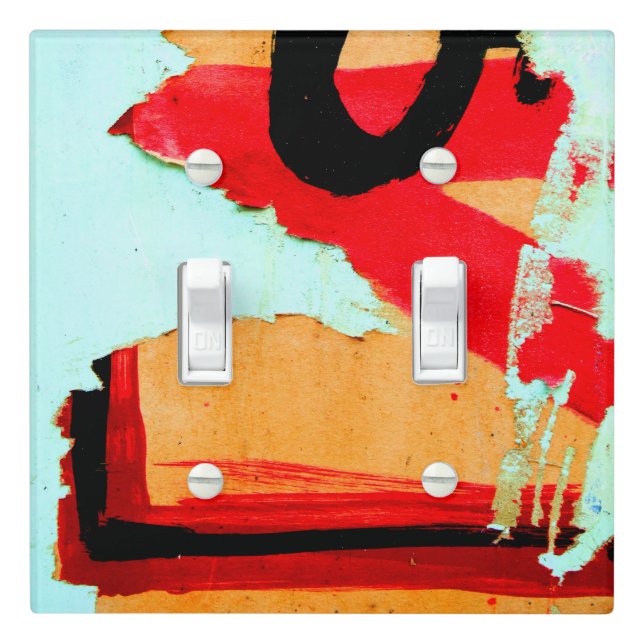 Super Cool Peeling Wall Paper Light Switch Cover (In Situ)