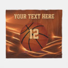 Super Cool Personalized Basketball Throw Blanket