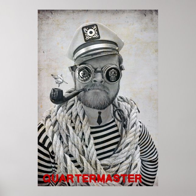 Super Cool Pirate Quartermaster Poster! Poster (Front)