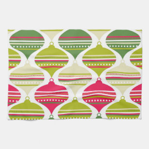 Super Cool Retro Mod Abstract Ornaments Towel