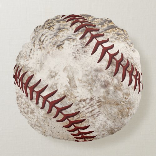 Super Cool Round Dirty Baseball Pillow for Guys