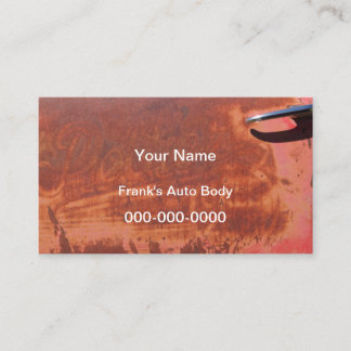 Super Cool Rusty Old Car Door Business Card