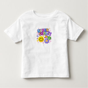 Super Cool Smiley Y2K Toddler T-Shirt