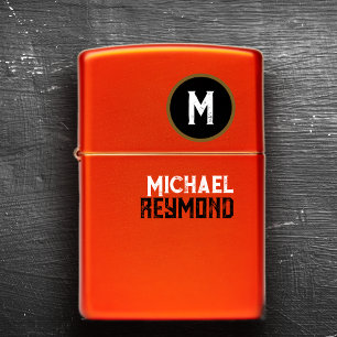 Super Cool Stylishly Monogrammed Zippo Lighter
