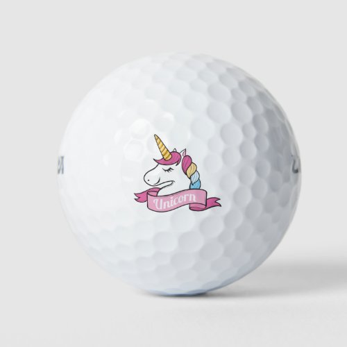 Super Cool Unicorn Golf Balls