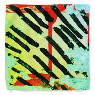 Super Cool Worn Wall Paper Paint Bandana