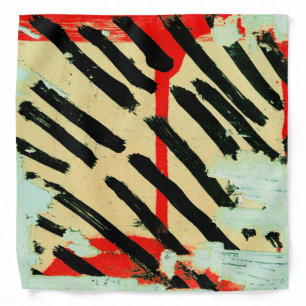 Super Cool Worn Wall Paper Paint Bandana