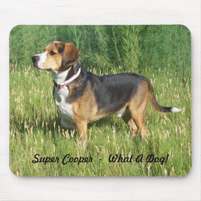 Super Cooper Beagle Mouse Pad (Front)