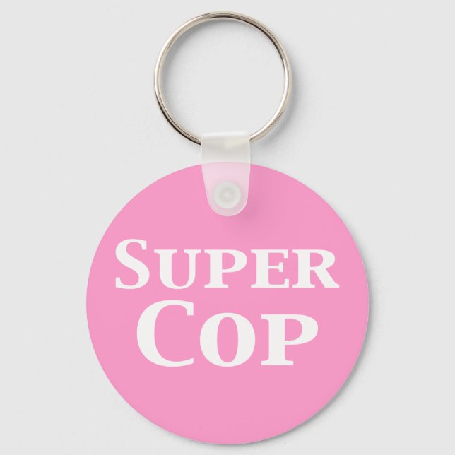 Super Cop Gifts Keychain (Front)