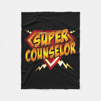 Super Counselor Back To School Educational Fleece Blanket