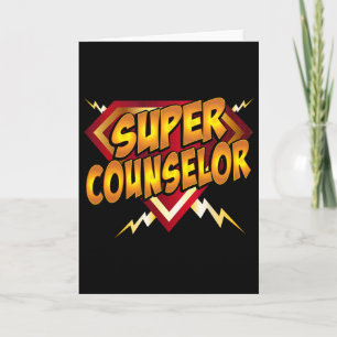 Super Counselor Byck To School Educational Superhe Card