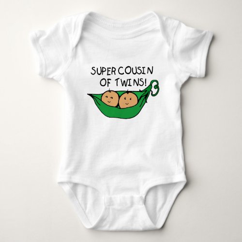 Super Cousin of Twins Pod Baby Bodysuit