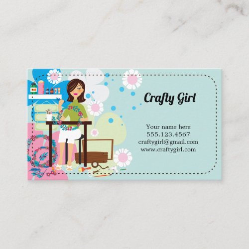 Super Crafty Girl Business Cards