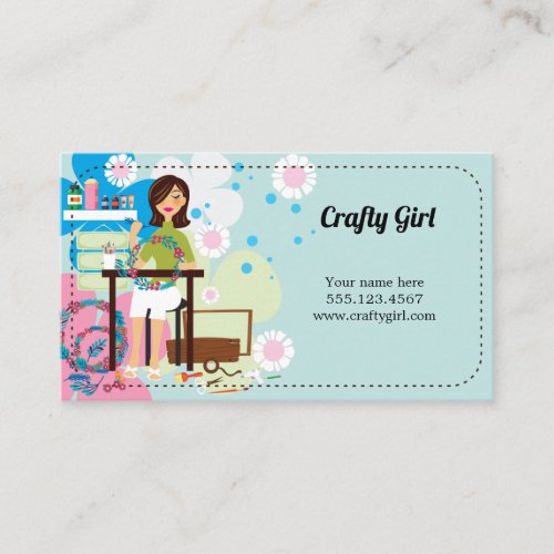 Super Crafty Girl Business Cards
