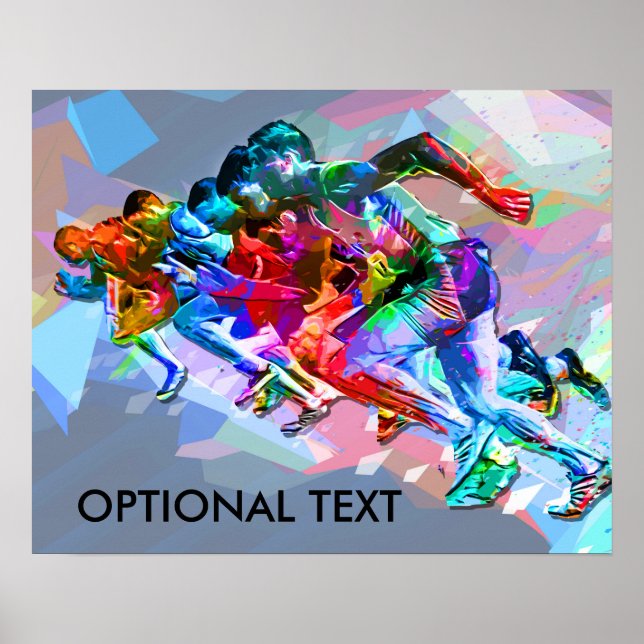 Super Crayon Colored Sprinters Poster (Front)