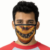 Super Creepy Pumpkin Smile Face Mask (Worn Him)