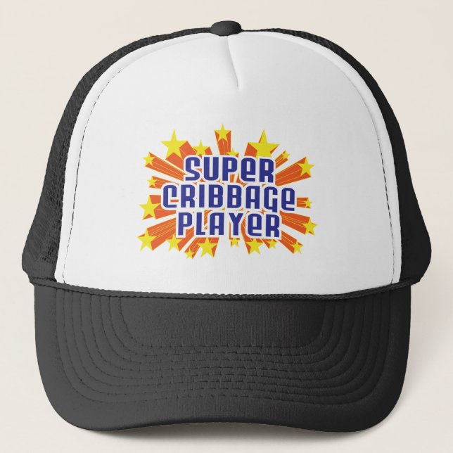 Super Cribbage Player Trucker Hat (Front)