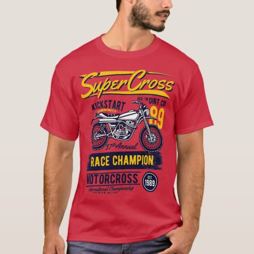 Super Cross Motorcross  T_Shirt