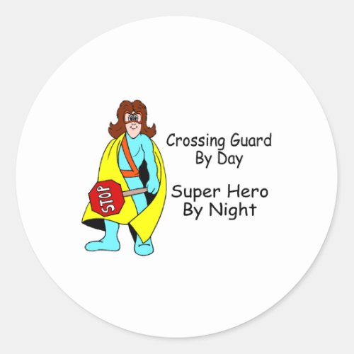 Super Crossing Guard Classic Round Sticker