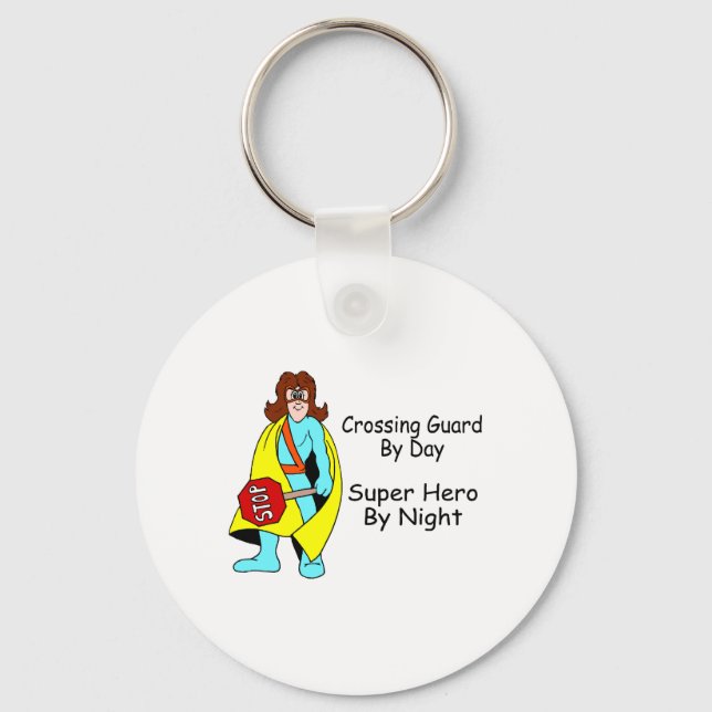 Super Crossing Guard Keychain (Front)