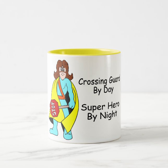 Super Crossing Guard Two-Tone Coffee Mug (Center)