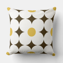 Super cute 60s 70s retro floral pillow