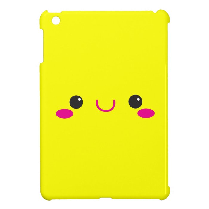 Super Cute anime Kawaii cutie face NP ipad mini cases by