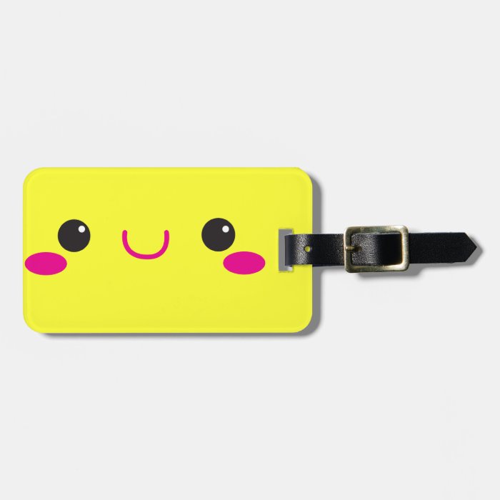 Super Cute anime Kawaii cutie face NP luggage tags by JazzyDesigner