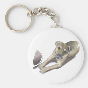 dog man keychain