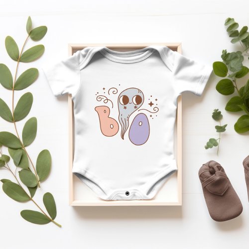 Super Cute baby Halloween Boo Ghost Baby Bodysuit