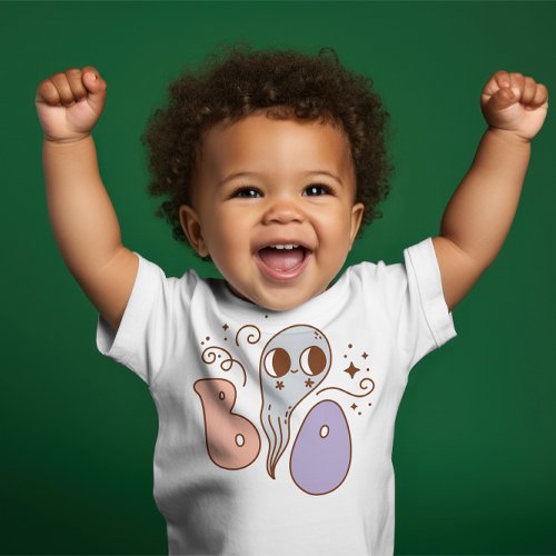 Super Cute baby Halloween Boo Ghost Baby T_Shirt