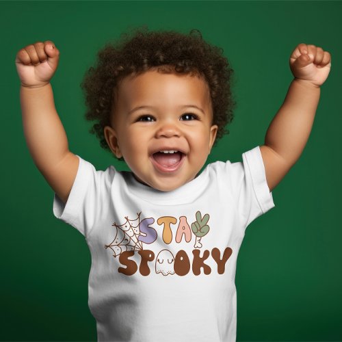 Super Cute baby Halloween Stay Spooky Baby Bodys Baby T_Shirt