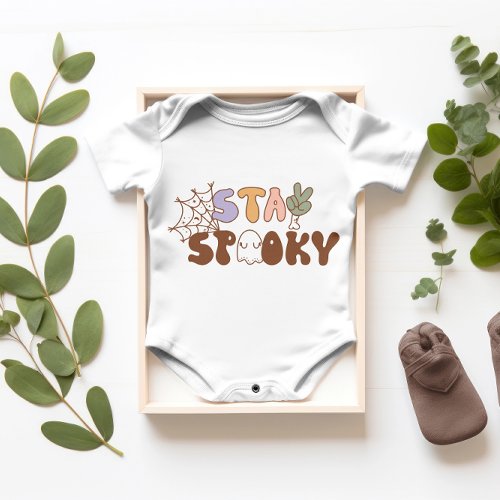 Super Cute baby Halloween Stay Spooky Baby Bodysuit