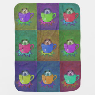Super Cute Baby Hedgehog in Tea Cup Blanket