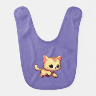 Super Cute Baby Kitten Cartoon Bib